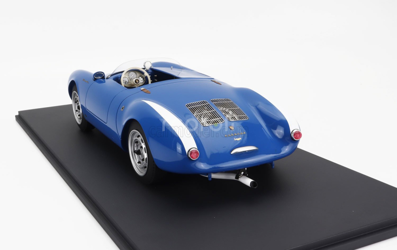 Schuco Porsche 550a Spider 1954 - Con Vetrina - With Showcase 1:12 Blue