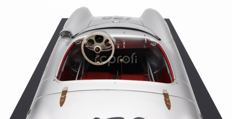 Schuco Porsche 550a Spider N 130 1954 James Dean - Little Bastard - Con Vetrina - With Showcase 1:12 Silver