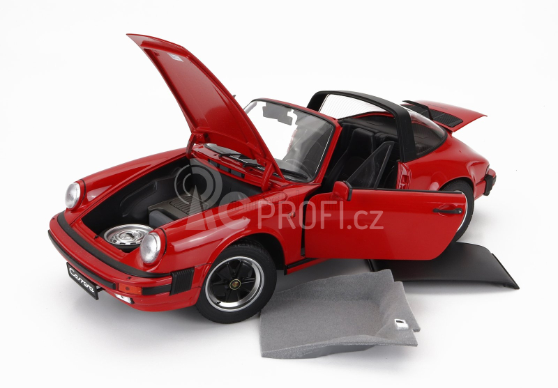 Schuco Porsche 911 3.2 Carrera Targa Cabriolet 1989 1:12 Red