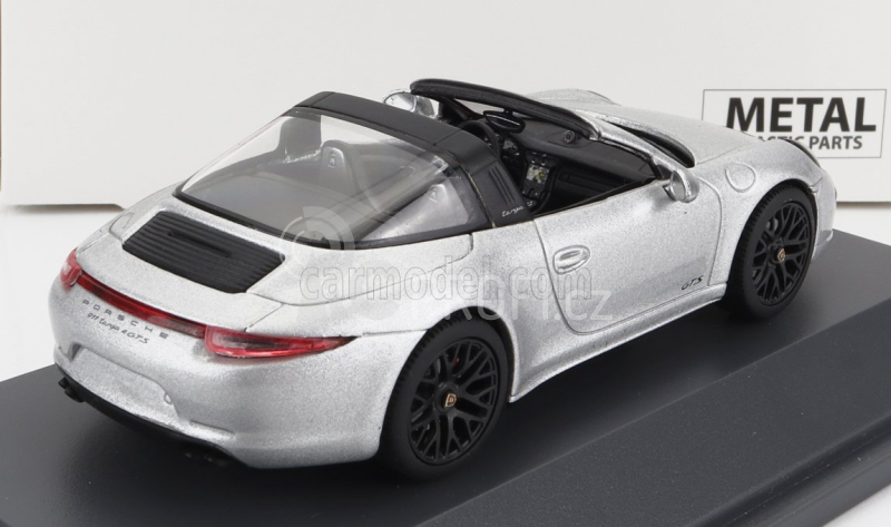 Schuco Porsche 911 991 Carrera Targa Cabriolet 2014 1:43 Stříbrná Černá