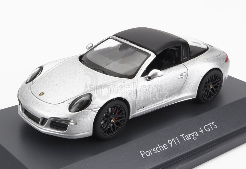 Schuco Porsche 911 991 Carrera Targa Cabriolet 2014 1:43 Stříbrná Černá