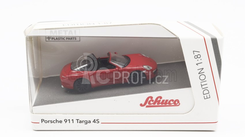 Schuco Porsche 911 991 Targa 4s Cabriolet Open 2013 1:87 Red