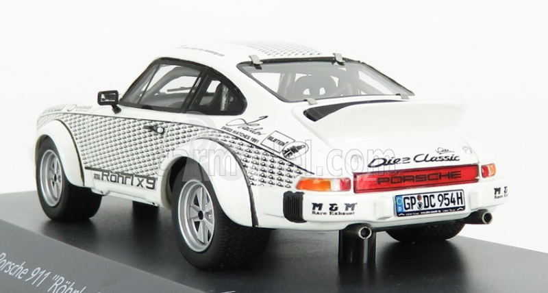 Schuco Porsche 911 Coupe Walter Rohrl 1969 1:43 Bílá Černá