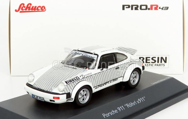 Schuco Porsche 911 Coupe Walter Rohrl 1969 1:43 Bílá Černá