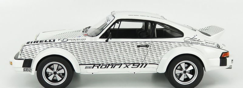 Schuco Porsche 911 Coupe With Walter Rohrl Figure 1969 1:18 Bílá Černá