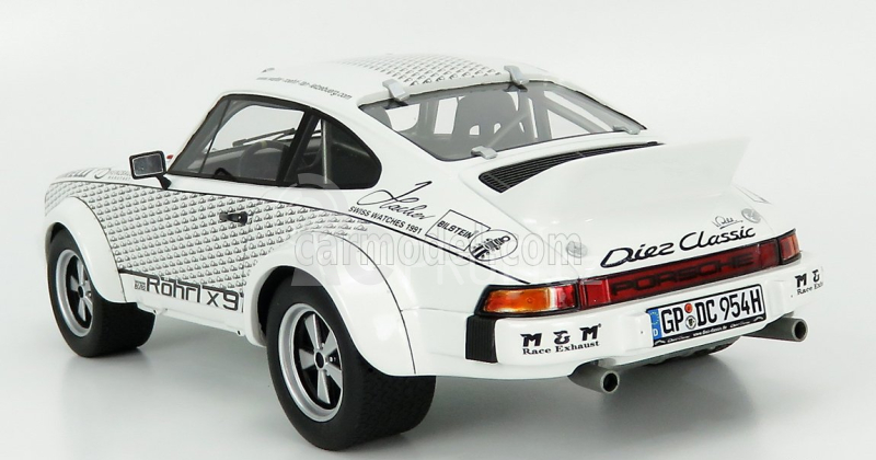 Schuco Porsche 911 Coupe With Walter Rohrl Figure 1969 1:18 Bílá Černá