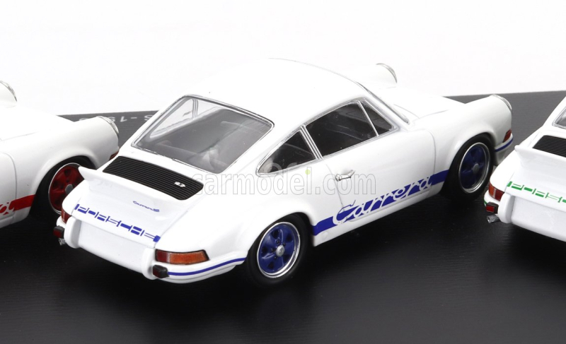 Schuco Porsche Set 3x 911 Carrera Rs 2.7 Coupe 1973 - 50th Anniversary 1:43 Bílá Červená Modrá Zelená