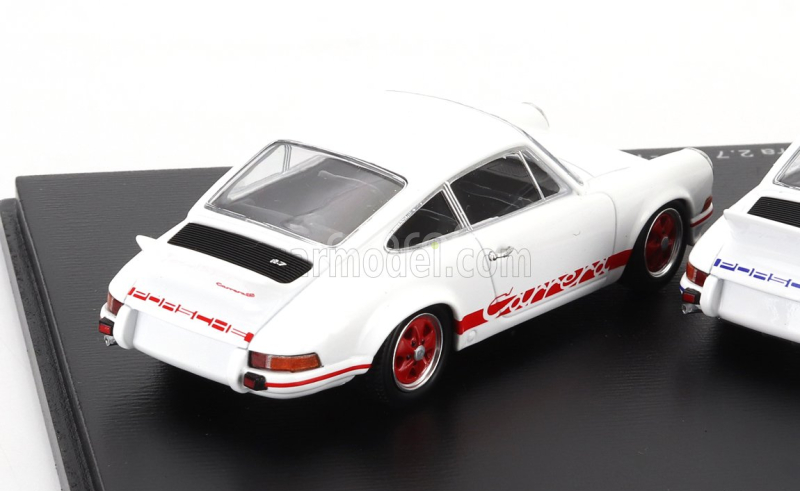 Schuco Porsche Set 3x 911 Carrera Rs 2.7 Coupe 1973 - 50th Anniversary 1:43 Bílá Červená Modrá Zelená