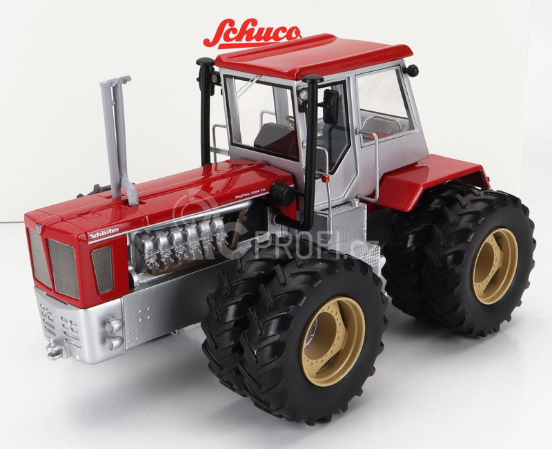 Schuco Schlueter Super 500 Tv Tractor 2010 1:32 Silver Red
