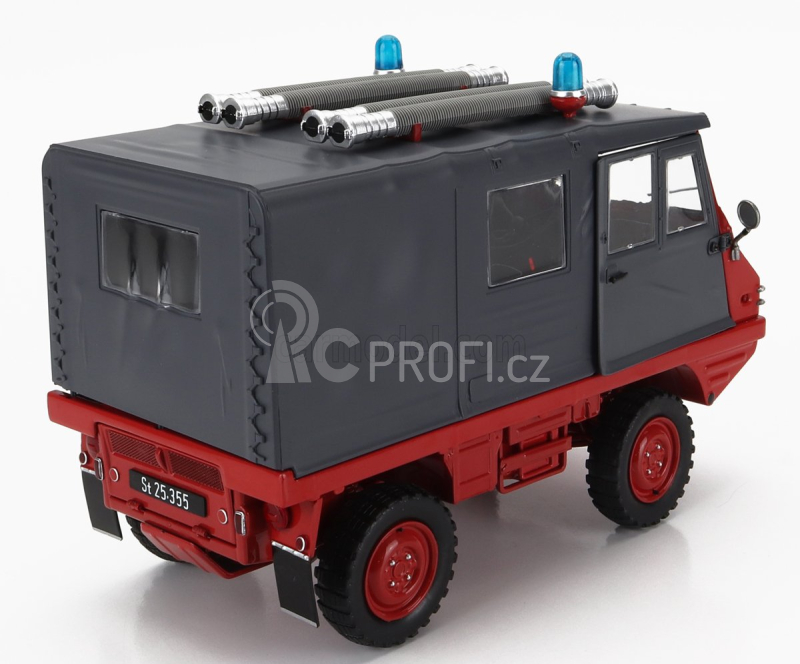 Schuco Steyr-puch Haflinger Feuerwehr 1975 1:18 Červená Šedá