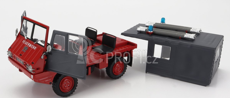 Schuco Steyr-puch Haflinger Feuerwehr 1975 1:18 Červená Šedá