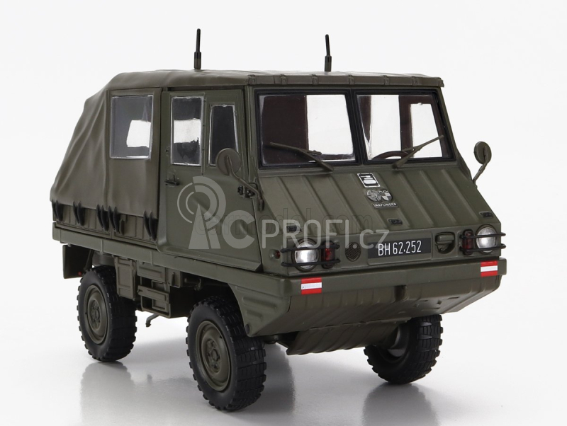 Schuco Steyr-puch Haflinger Funkwagen Obh 1975 1:18 Vojenská Zelená