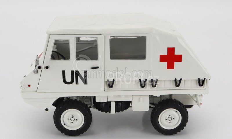 Schuco Steyr-puch Haflinger Un Ambulance 1975 1:18 Bílá