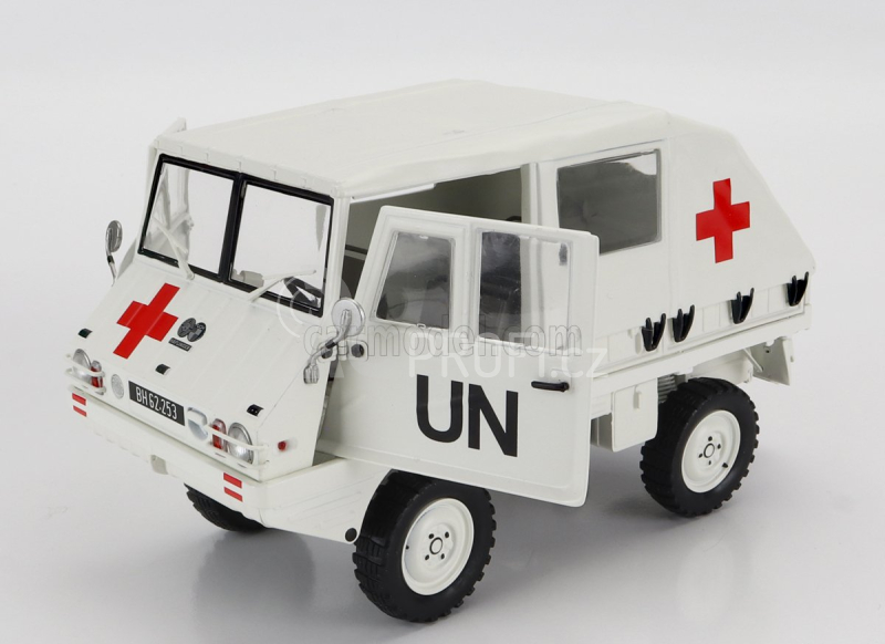 Schuco Steyr-puch Haflinger Un Ambulance 1975 1:18 Bílá