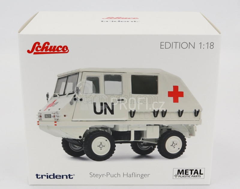 Schuco Steyr-puch Haflinger Un Ambulance 1975 1:18 Bílá