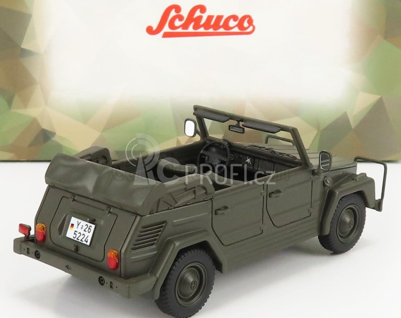 Schuco Volkswagen 181 Cabriolet Open 1979 1:35 Vojenská Zelená
