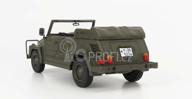 Schuco Volkswagen 181 Cabriolet Open 1979 1:35 Vojenská Zelená