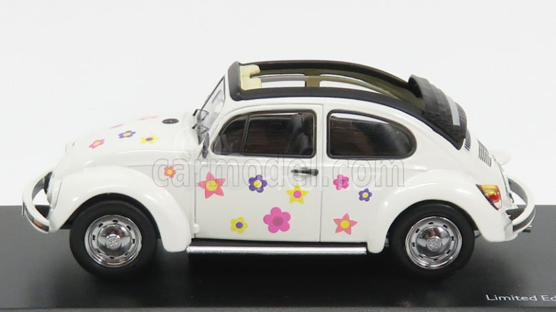 Schuco Volkswagen Beetle Kafer Blumen Cabriolet Open 1958 1:43 Bílá