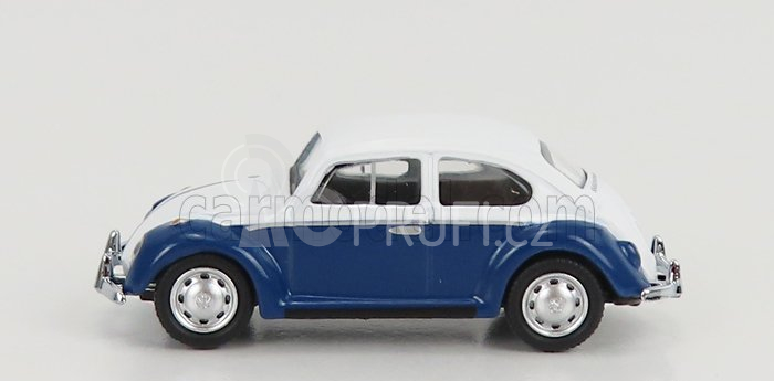 Schuco Volkswagen Beetle Kafer Maggiolino 1955 1:87 Bílá Modrá