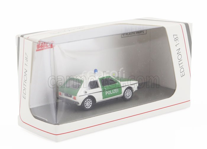 Schuco Volkswagen Golf Mki Polizei 1974 1:87 Zelená Bílá