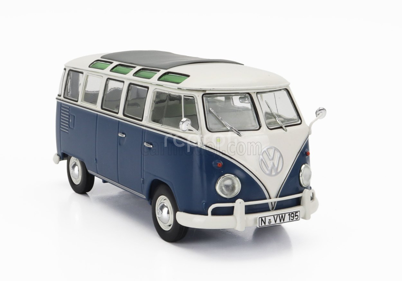 Schuco Volkswagen T1 Samba Minibus 1962 1:32 Modrá Bílá