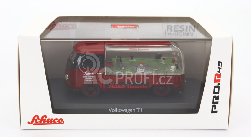 Schuco Volkswagen T1a Schuco Varianto 1964 1:43 Červená Černá