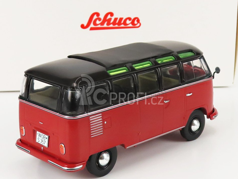 Schuco Volkswagen T1b Samba Minibus 1962 1:32 Červená Černá