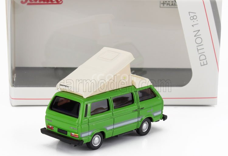 Schuco Volkswagen T3b Cambpingbus 1978 1:87 Zelená Béžová