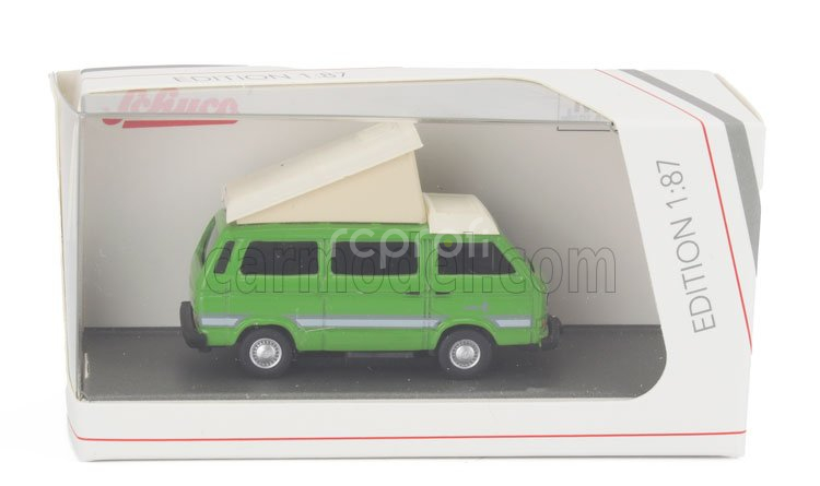 Schuco Volkswagen T3b Cambpingbus 1978 1:87 Zelená Béžová