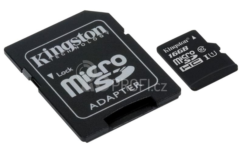 Kingston MicroSDHC 16GB UHS-I U1 (45R/10W)