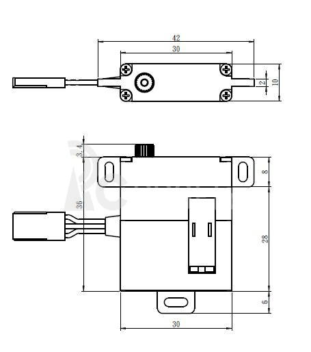 SG-0211MG LOW PROFILE digitální servo