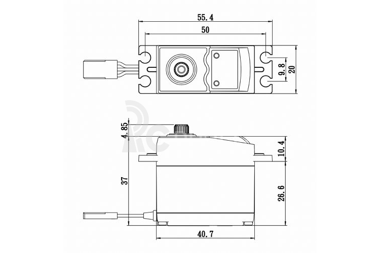 SG-0351 Digitální servo (4,1kg-0,17s/60°)
