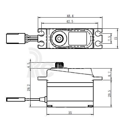 SH-1250MG Digitální servo
