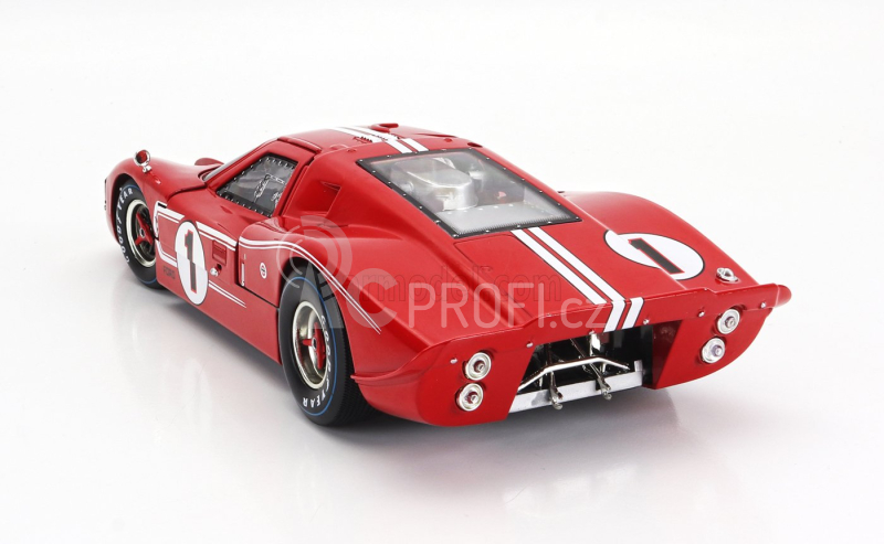 Shelby-collectibles Ford usa Gt40 Mkiv 7.0l V8 Team Shelby American Inc. N 1 Winner 24h Le Mans 1967 A.j.foyt - D.gurney 1:18 Červená Bílá