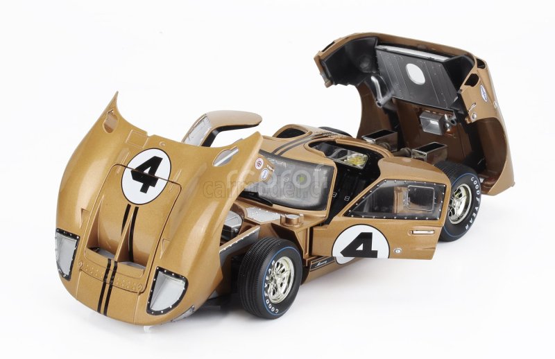 Shelby-collectibles Ford usa Mercury Gt40 Mkii 7.0l V8 Team Holman & Moody N 4 24h Daytona 1967 Mark Donohue - Peter Revson 1:18 Copper Met