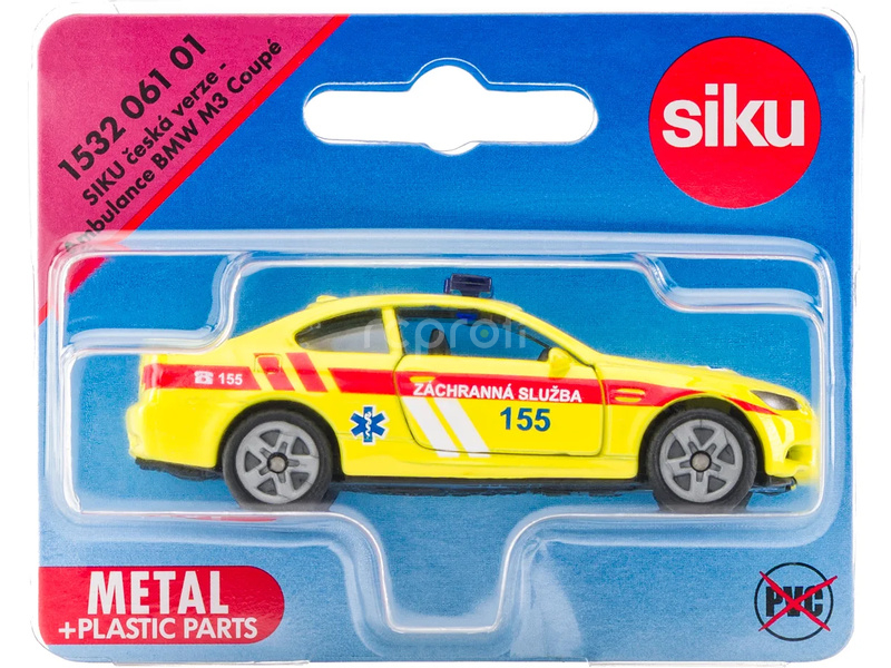 SIKU Blister - Ambulance BMW M3 Coupé (česká verze) 1:50