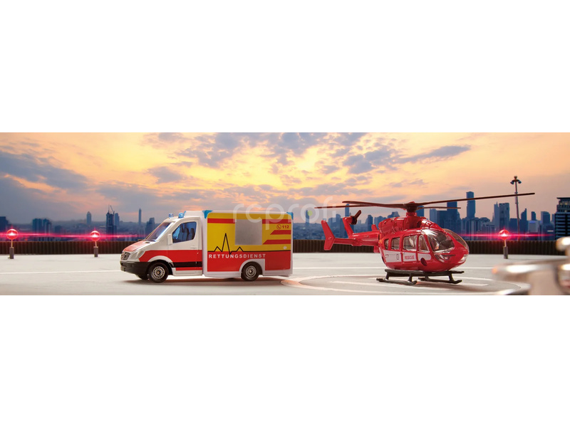 SIKU Super - Ambulance s vrtulníkem 1:87
