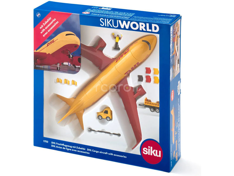 SIKU Super - DHL nákladní letadlo s příslušenstvím
