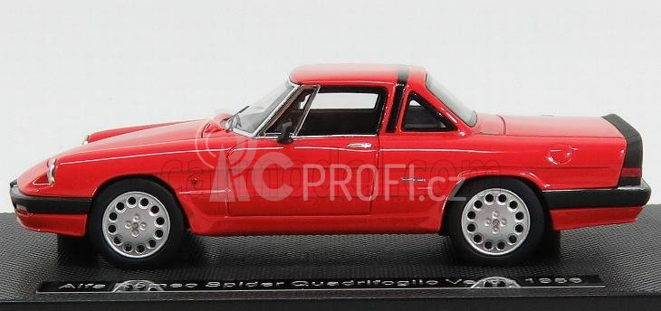 Silas Alfa romeo Spider Quadrifoglio Verde Hard-top 1986 - 3ª Serie Aereodinamica 1:43 Rosso Alfa Red