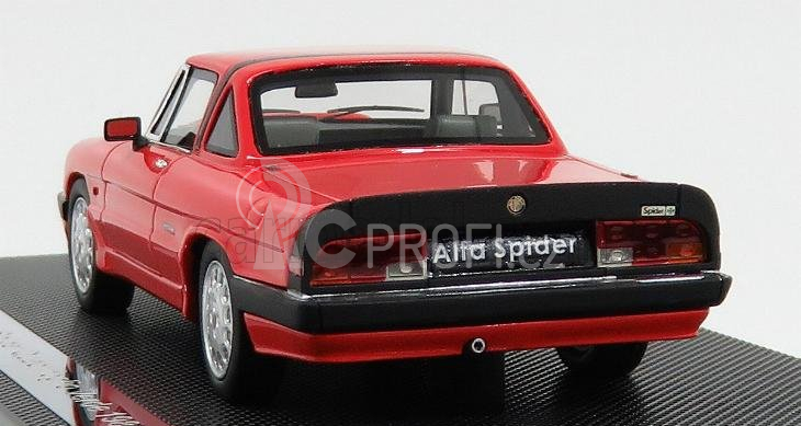 Silas Alfa romeo Spider Quadrifoglio Verde Hard-top 1986 - 3ª Serie Aereodinamica 1:43 Rosso Alfa Red