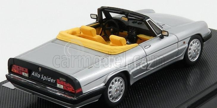 Silas Alfa romeo Spider Quadrifoglio Verde Open 1986 - 3ª Serie Aereodinamica 1:43 Silver
