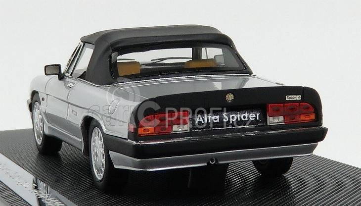 Silas Alfa romeo Spider Quadrifoglio Verde Soft-top 1986 - 3ª Serie Aereodinamica 1:43 Silver