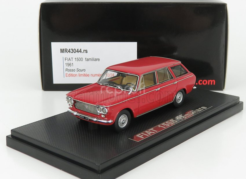 Silas Fiat 1500 Familiare 1961 1:43 Rosso Scuro - Tmavě Červená
