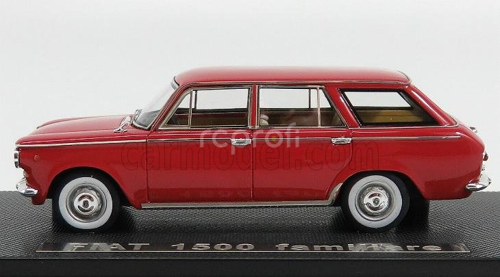 Silas Fiat 1500 Familiare 1961 - White Wheels 1:43 Rosso Scuro - Tmavě Červená