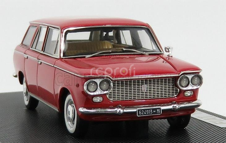 Silas Fiat 1500 Familiare 1961 - White Wheels 1:43 Rosso Scuro - Tmavě Červená