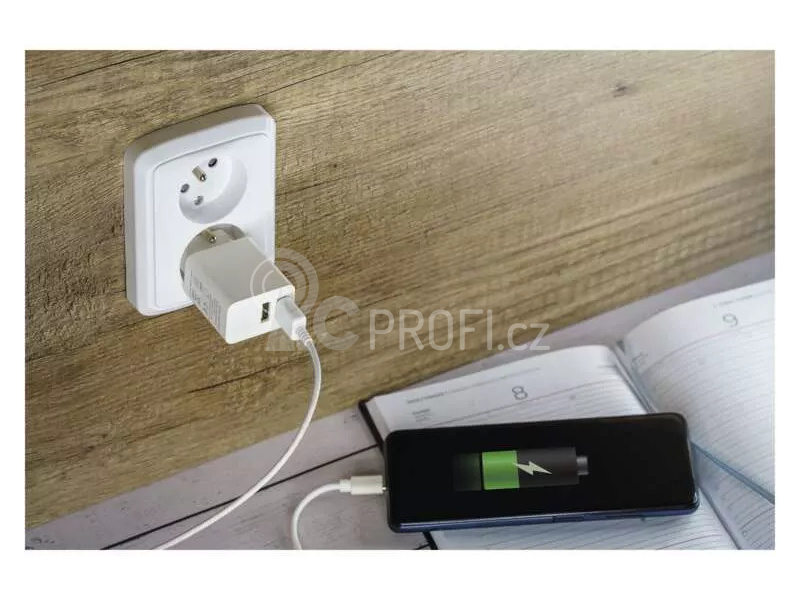 Síťový univerzální USB adaptér (zdroj) 3.1A (15W)