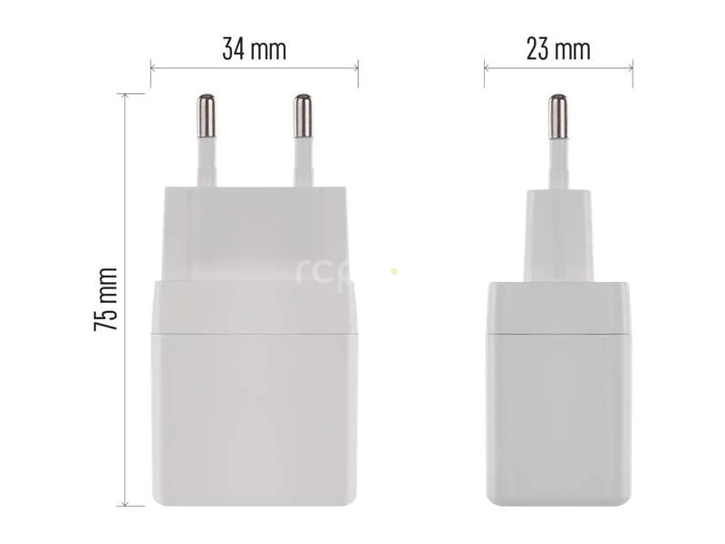 Síťový USB adaptér (zdroj) GaN PD 20W