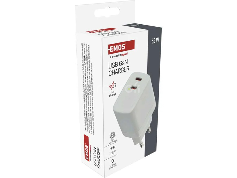 Síťový USB adaptér (zdroj) GaN PD 35W