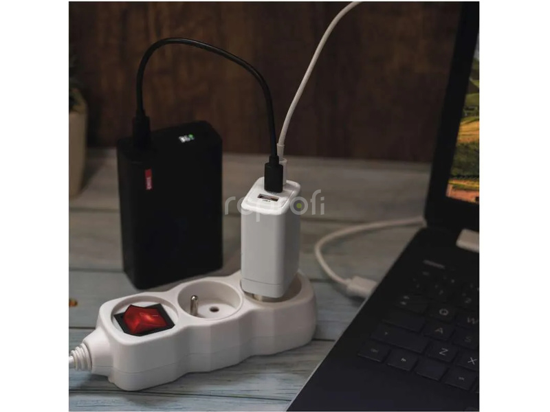 Síťový USB adaptér (zdroj) GaN PD 65W
