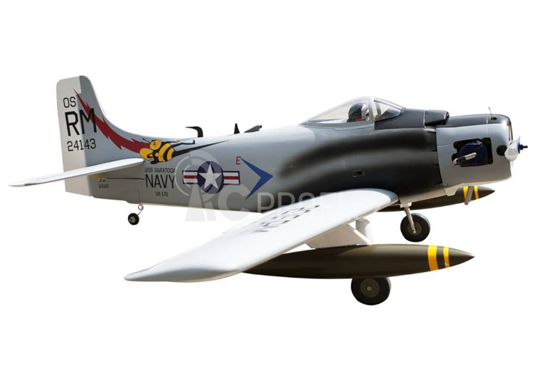 RC letadlo Skyraider Warbird 1,6m (Zatahovací podvozek) Bee